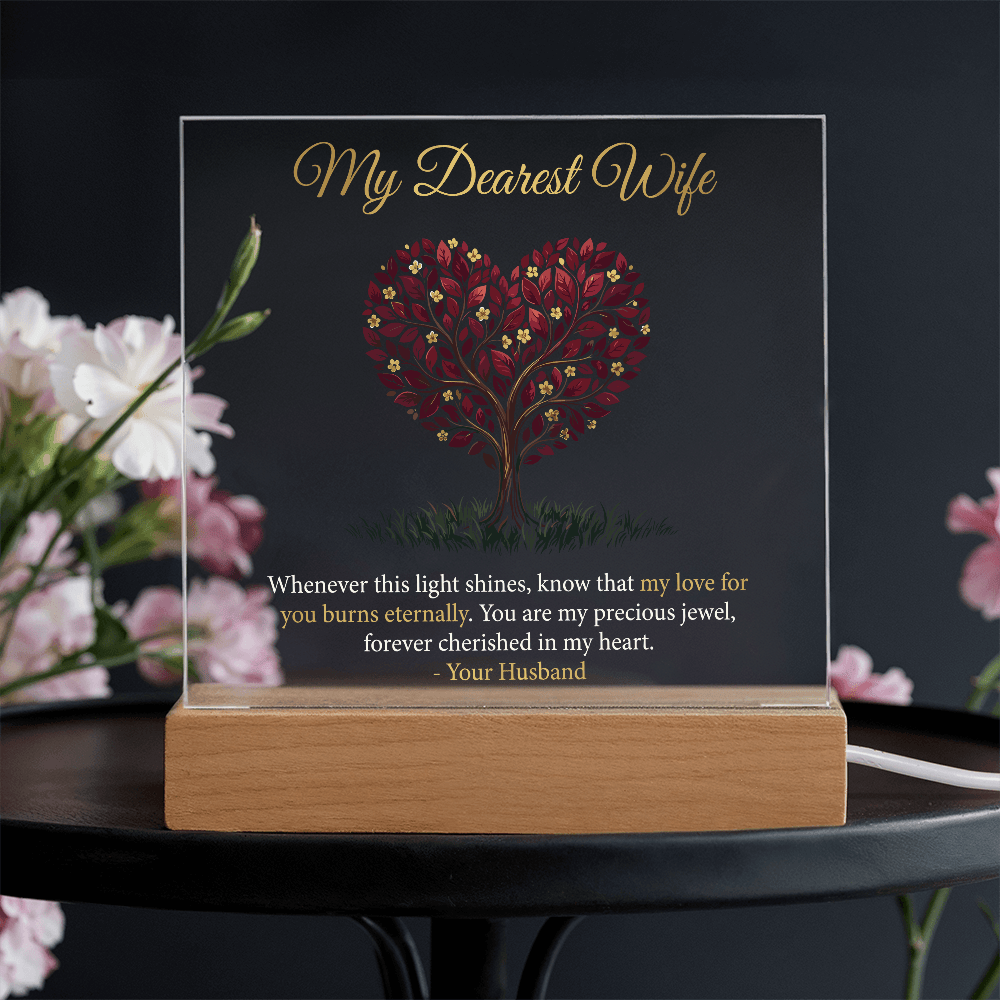 My Dearest Wife - Acrylic Square Plaque