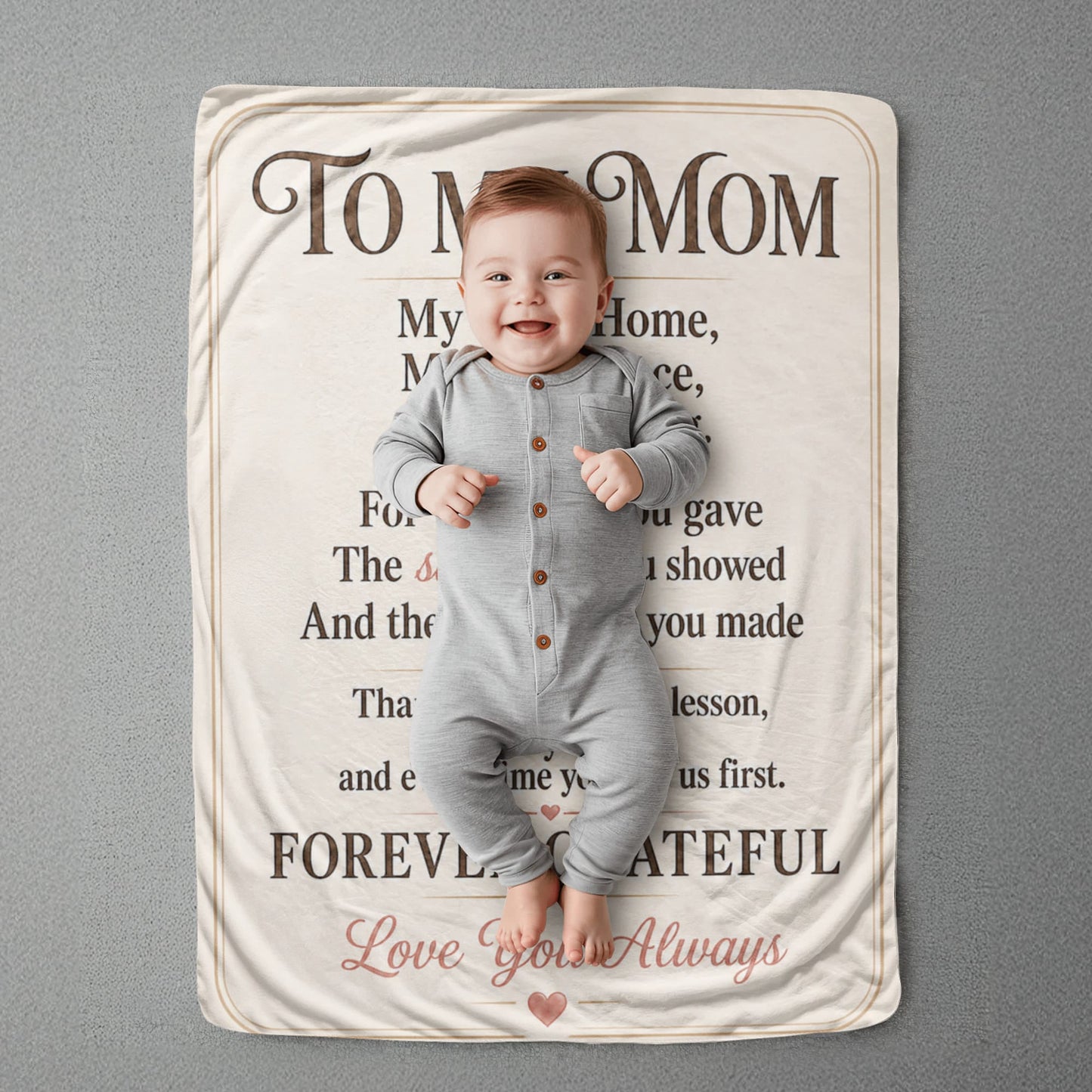To My Mom / Gift from Child - Sherpa Fleece Blanket