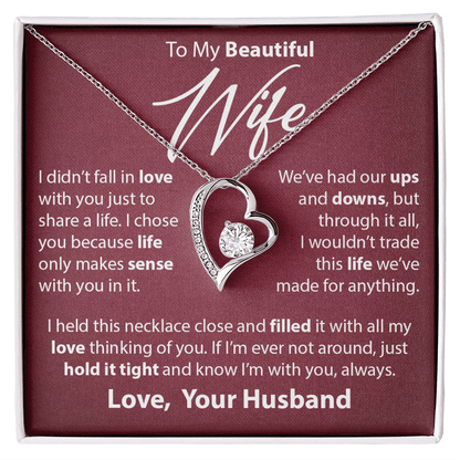 Gift for Wife from Husband - "I Chose You" Necklace