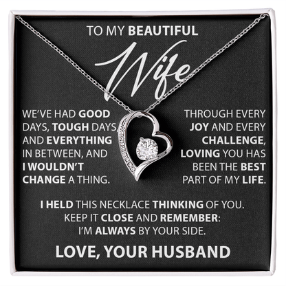 Gift for Wife from Husband - "Good and Tough Days" Necklace