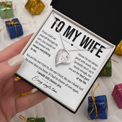 Gift for Wife from Husband - Forever Love Necklace