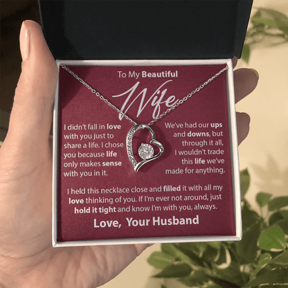 Gift for Wife from Husband - "I Chose You" Necklace