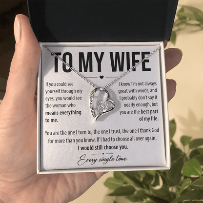 Gift for Wife from Husband - Forever Love Necklace
