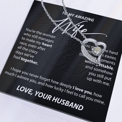 Gift for Wife from Husband - "You Make My Heart Race" Necklace