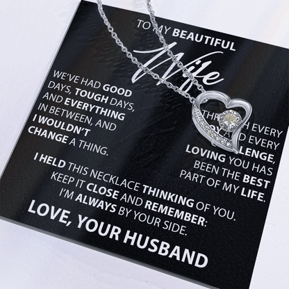 Gift for Wife from Husband - "Good and Tough Days" Necklace