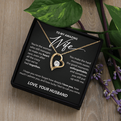 Gift for Wife from Husband - "You Make My Heart Race" Necklace