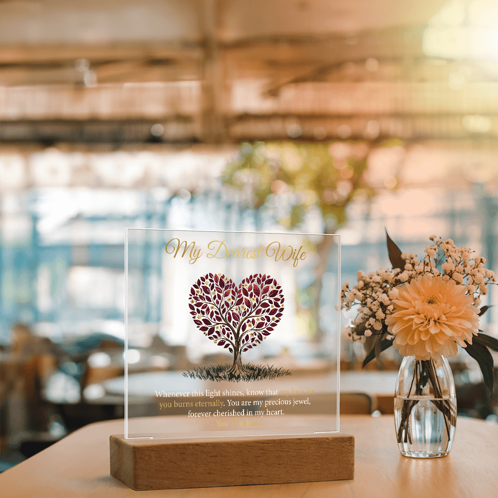 My Dearest Wife - Acrylic Square Plaque