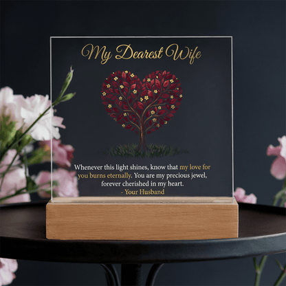 My Dearest Wife - Acrylic Square Plaque