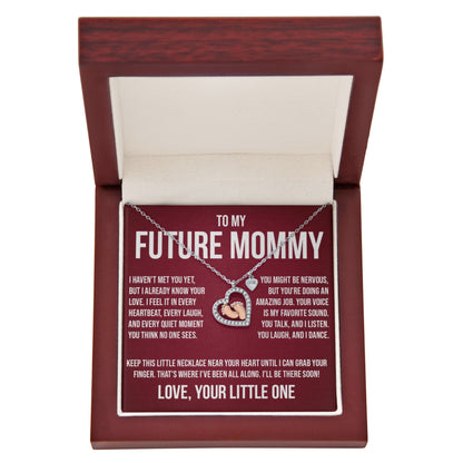Gift for Future Mommy from Baby - "I Haven't Met You Yet" Necklace